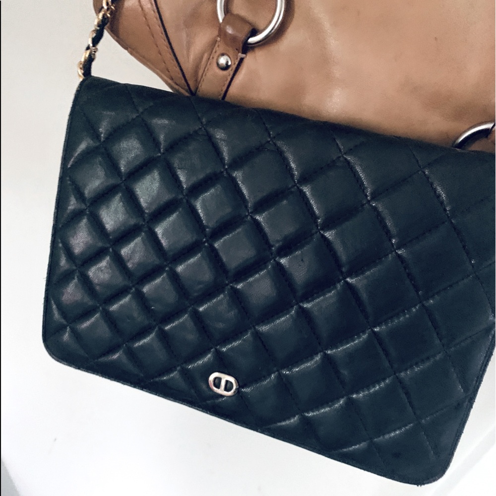 Vintage Quilted Lamskin Purse.